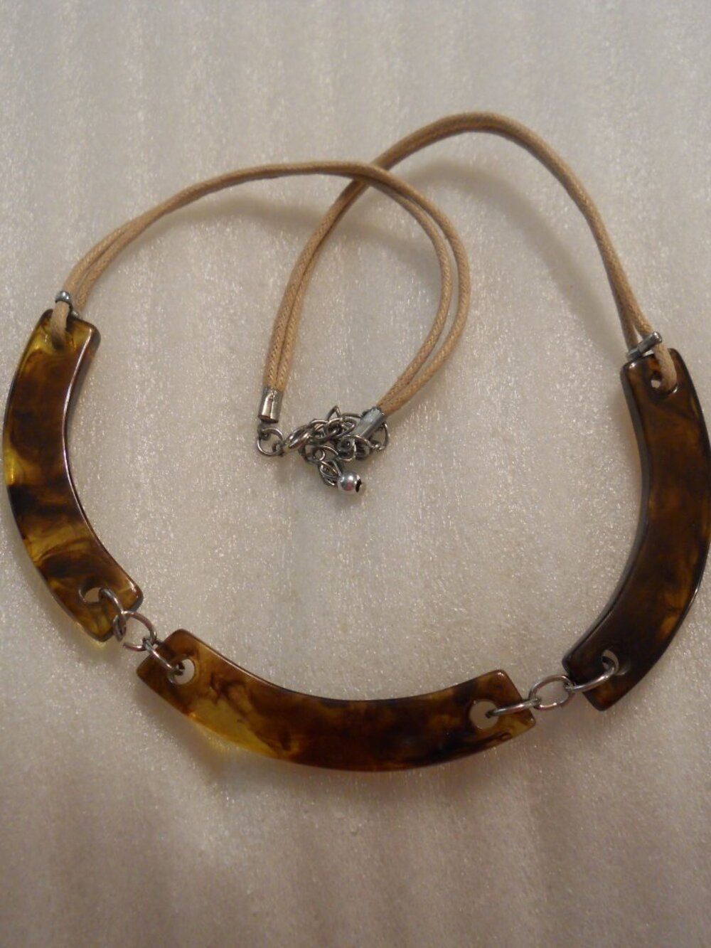 Tortoise Shell Collar Necklace   1030